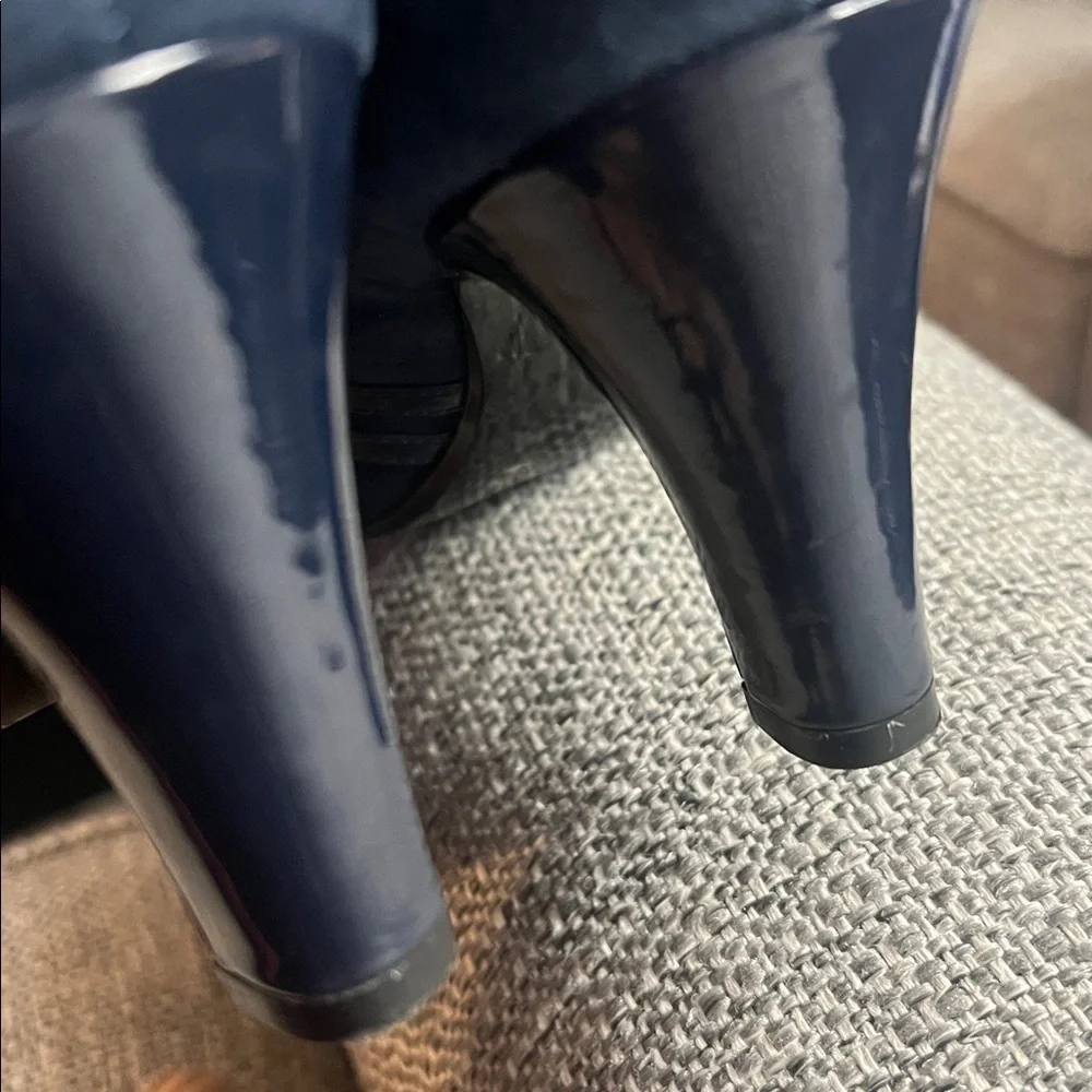 Giani Bernini Womens Vallariaa Faux Suede Mary Jane Navy
